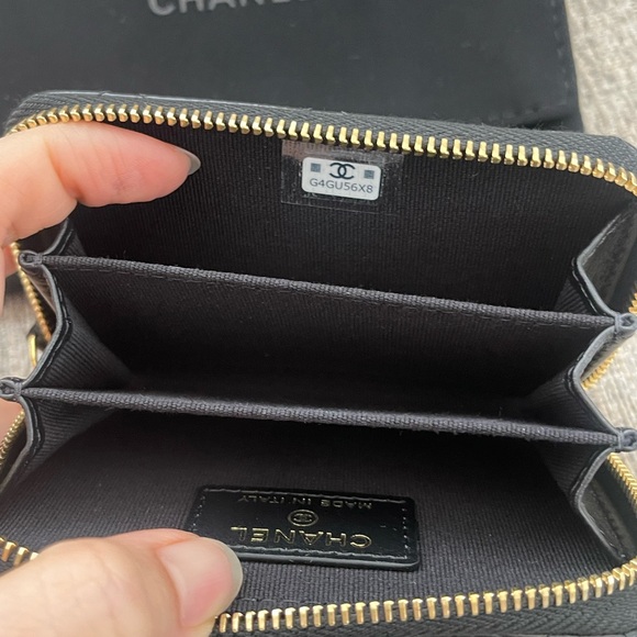 Chanel zip wallet coins purse - Picture 6 of 8